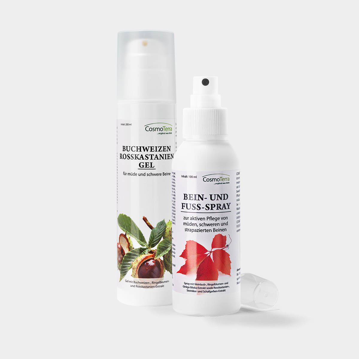 BEIN- UND FUSS-SPRAY + BUCHWEIZEN ROSSKASTANIEN GEL im Set