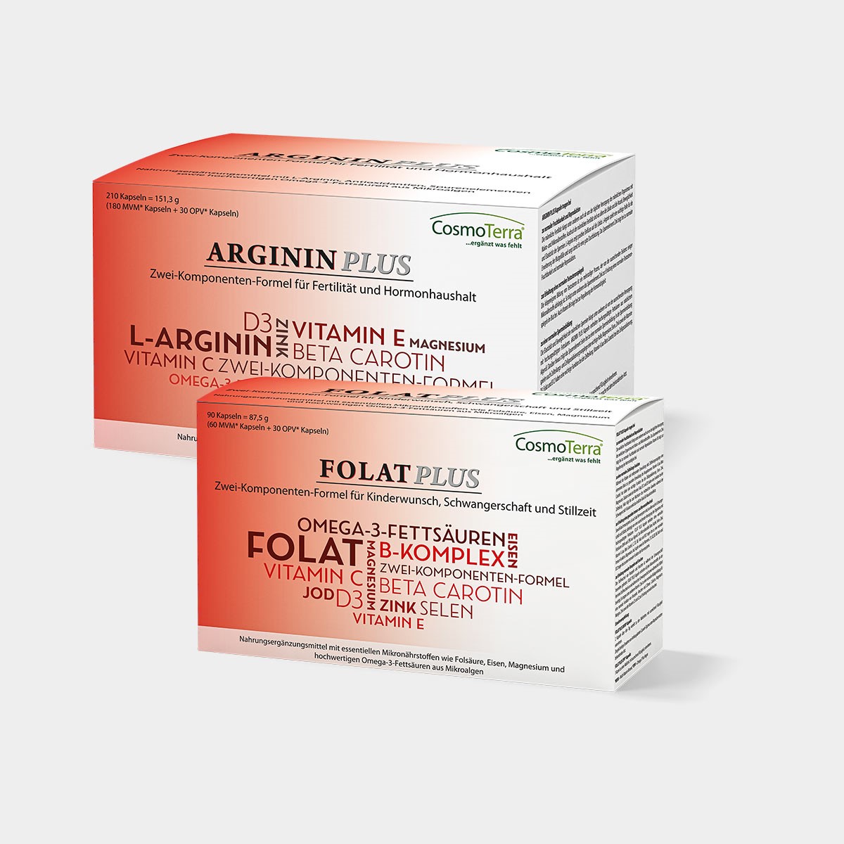 ARGININ PLUS Kapseln + FOLAT PLUS Kapseln Kombipackung