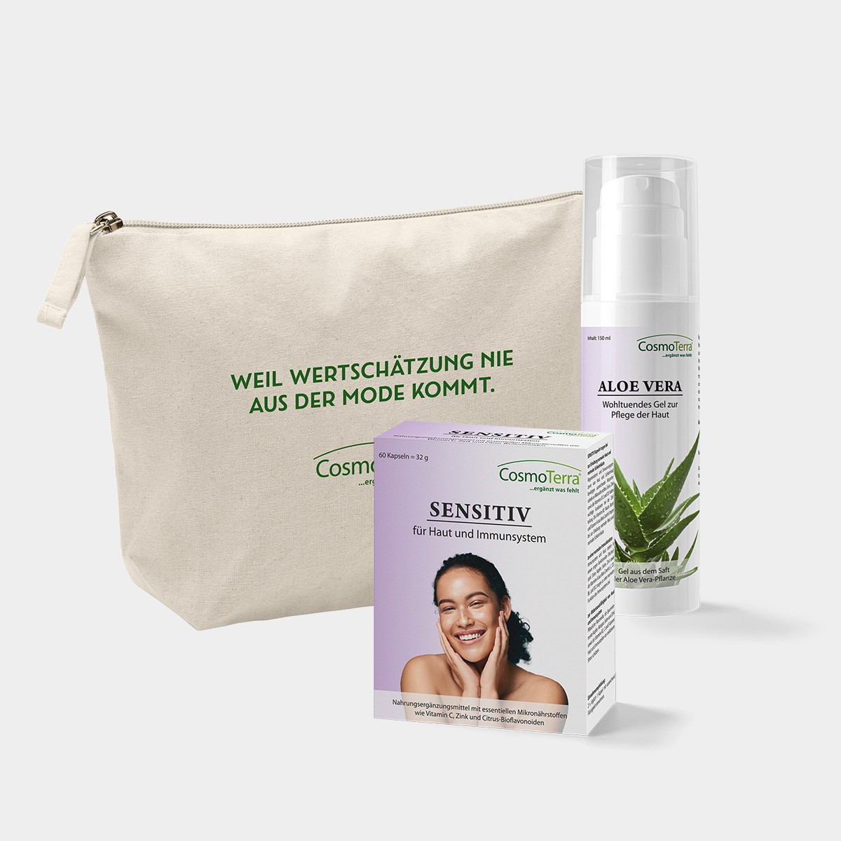 SENSITIV Kps. + ALOE VERA Gel – inklusive Gratis Verpackung